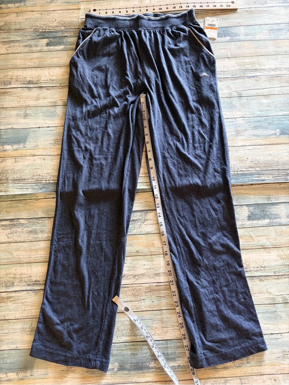 Tommy Bahama Heathered Navy  Knit Joggers/Longe Pants Unisex NWT Size S - Picture 3 of 5